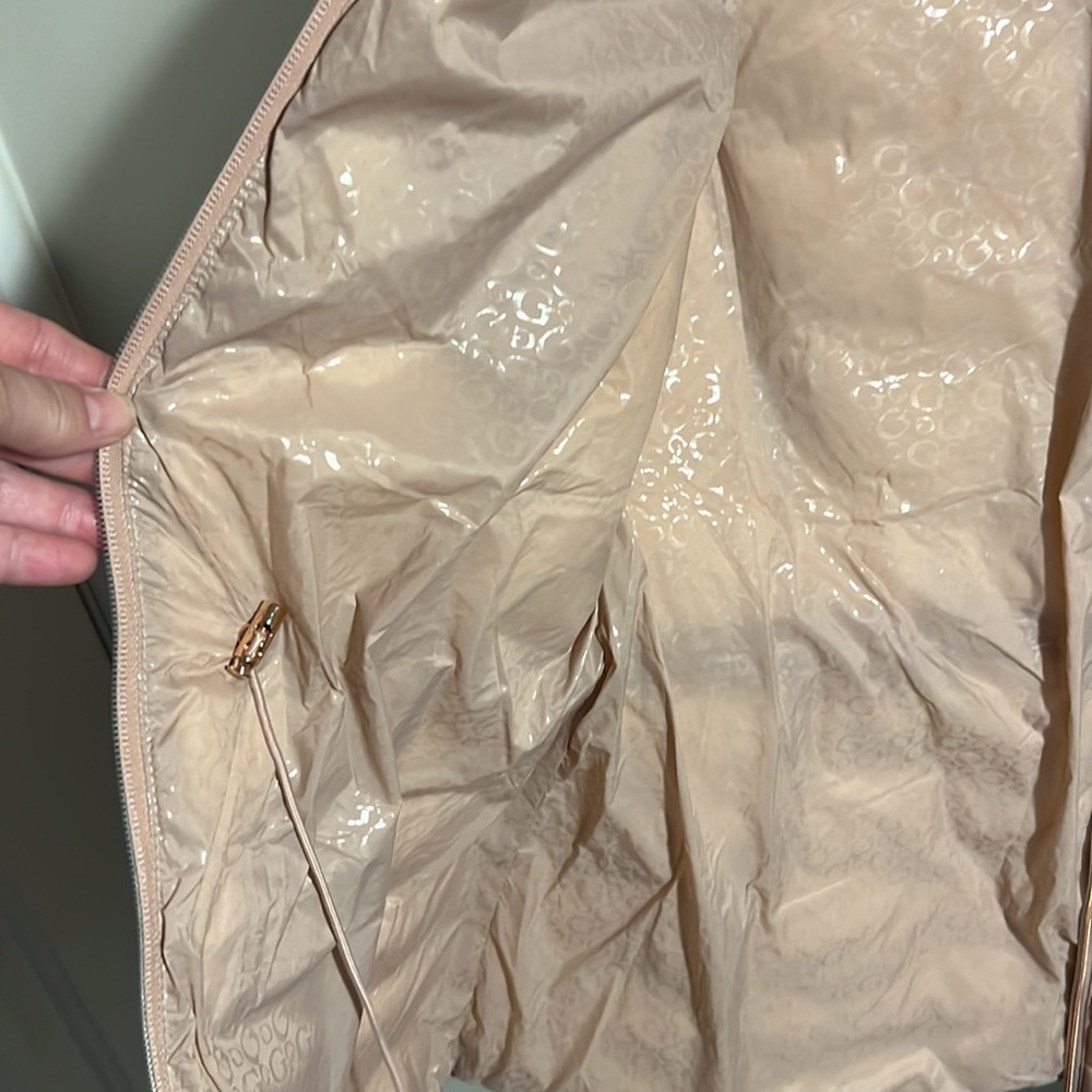 Blush pink jacket with rose gold zipper - Picture 2 of 11